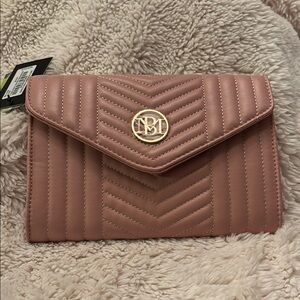 Elegant Pink Quilted Clutch
